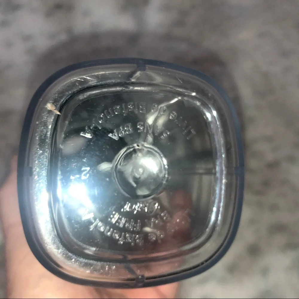 Oster Clear Tumbler with‎ Black Lid 24oz BPA Free